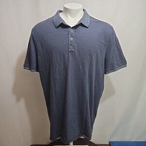 Carbon 2 Cobalt Polo Shirt Mens Extra Large Tall XLT Blueish Gray Short Sleeve